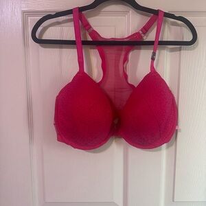 Victoria's Secret Hot Pink Lace Bra